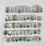 Side view of Green Garden Quartz Mini Towers - 50pcs Lot showing natural crystal details
