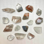 Side view of Inclusion Quartz Free Form - Phantom Inclusion Free Form Lot showing natural crystal details