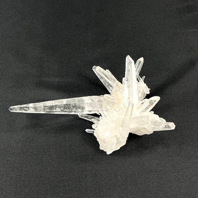 Clear Quartz Point - Raw Laser Cluster from Amezoni Crystals, front view