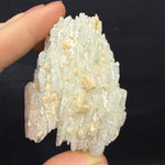 Albite Flowers Lot from Amezoni Crystals, front view