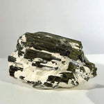 Cat Eye Tourmaline Lot 2 pcs from Amezoni Crystals, front view