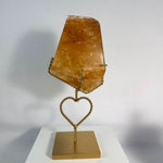 High Quality Golden Healer Free Form With Stand from Amezoni Crystals, front view