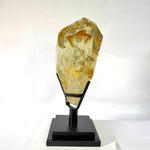 Close-up of High Quality Natural Citrine Free Form and Golden Healer With Spinning Stand with visible color and formation