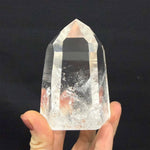 Close-up of Lemurian Quartz Tower - Lemurian Towers Semi Polished Lot with visible color and formation