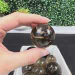 Smoky Quartz Spheres product video showing Brazilian Smoky Quartz Spheres wholesale.