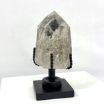 Lemurian Black Garden Semi Polished With Stand