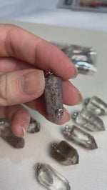 Garden Quartz (Lodolite) Pendants - 1O Pieces Batch product video showing Garden Quartz (Lodolite) Pendants - 10 Pieces Batch in bulk from Amezoni Brazil.