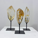 High Quality Golden Healer Free Form With Stand product video showing Exact photos, natural variation details, and worldwide FedEx shipping.