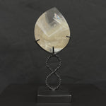 Rainbow Chlorite Faceted Free Form With Stand