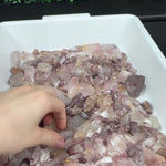 Raw Pink Lithium Points (100% natural) product video showing Brazilian Raw Pink Lithium Points (100% natural) wholesale.
