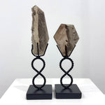 High Quality Smoky Rutilated Garden Quartz Slice