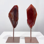 Carnelian Free Form With Stand Set