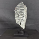 High Quality Semi Polished Faceted Lemurian With Stand product video showing Lemurian Quartz Display Piece - High Quality Semi Polished Faceted from Amezoni Brazil.