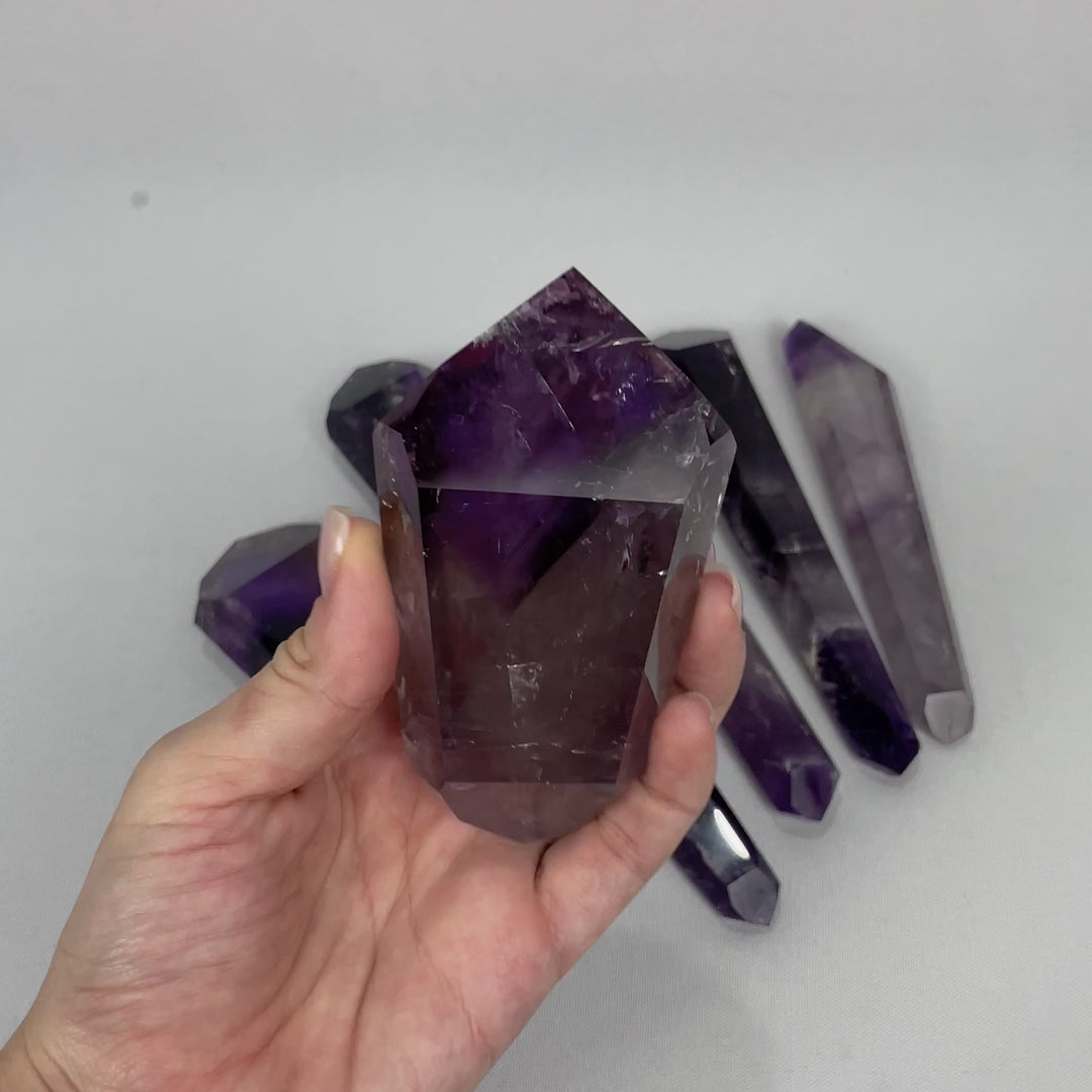 AMETHYST DOUBLE TERMINATED - 1kg Lot