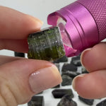 Raw Green Tourmaline Lot product video showing crystal details, shape, color, and finish.