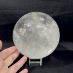 Lemurian Quartz Sphere product video showing Shop Lemurian Quartz Sphere from Amezoni in Brazil.