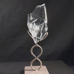 High Quality Faceted Lemurian With Stand