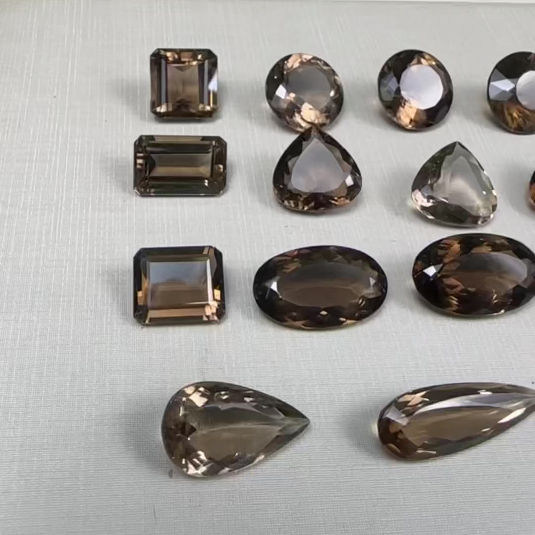 Smoky Quartz Jewelry Cabochons Lot