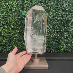 High Grade Diamantina w/ Stand product video showing Diamantina Quartz Point - High Grade Diamantina with Stand from Amezoni Brazil.