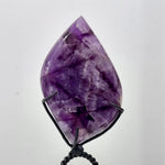Trapiche Amethyst Slice With Stand product video showing crystal details, shape, color, and finish, view 5.