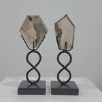 High Quality Smoky Rutilated Garden Quartz Slice product video showing crystal details, shape, color, and finish.
