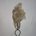 High Quality Smoky Rutile Faceted With Stand