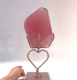 High Quality Rose Quartz Free Form With Stand product video showing Shop High Quality Rose Quartz Free Form With Stand from Amezoni in Brazil.