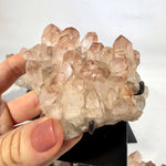 Raw Red Hematite Clusters With Stand Lot from Amezoni Crystals, front view